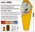 Color: Yellow, Model: 1050L - Outdoor Camping Ultra Light Down Sleeping Bag