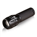 style: 3 - Zoom 3 gear strong light LED flashlight focusing outdoor bike mountain bike lamp 18500 AAA battery