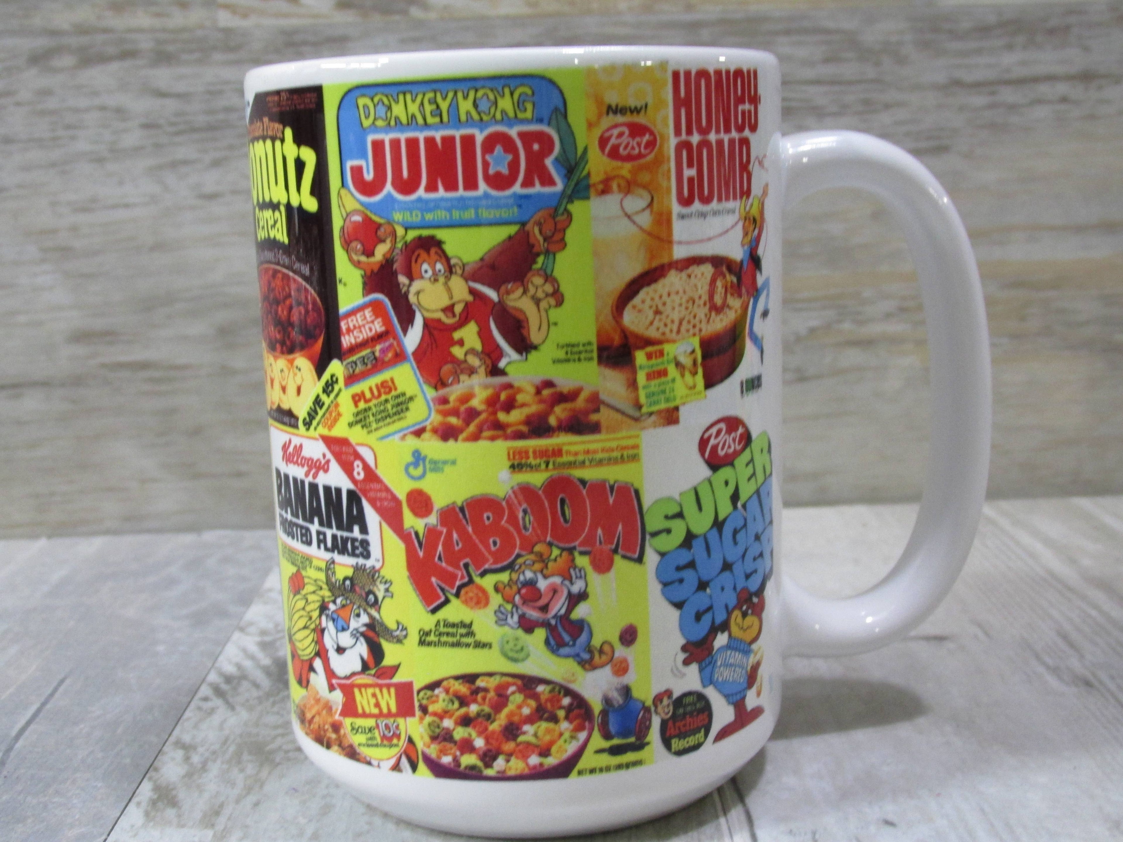 Cool Vintage 1980s Cereal Box //15oz. Ceramic Mug: White Handle