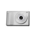 40MP Kids Digital Camera Video Recorder 1080P Ips 2.4 Inch Screen Silver with Stand