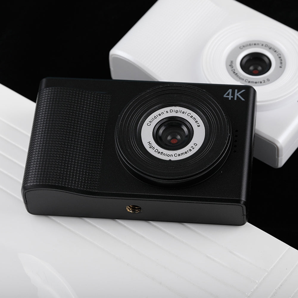 40MP Kids Digital Camera Video Recorder 1080P Ips 2.4 Inch Screen Silver with Stand