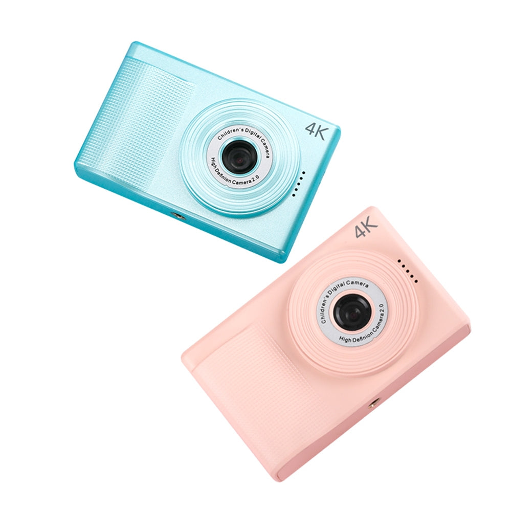 40MP Kids Digital Camera Video Recorder 1080P Ips 2.4 Inch Screen Silver with Stand