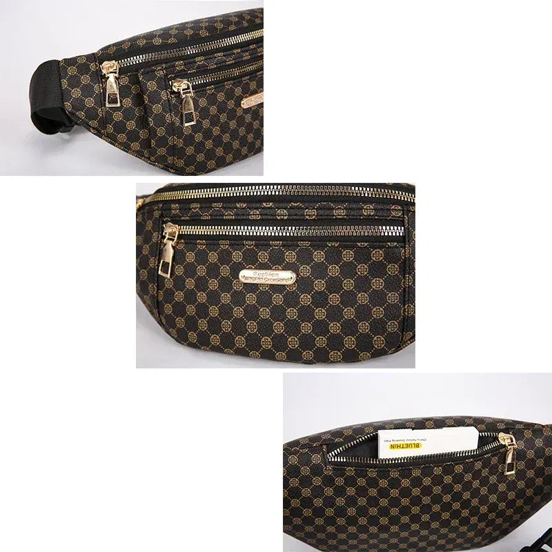 Color: Blue - VC Men's Fanny Pack Lightweight Sports Cycling Waist Bag Classics Small Shoulder Bags for Man Belt Pouch Phone Chest Bags Male