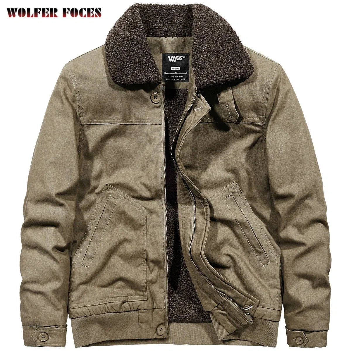 Color: Khaki, Size: 4XL - Men's Cold Jackets Knitted Coat Winter Coats Bomber Mens Sweat-shirt Designer Clothes Down Light Style Clothing Hooded Cardigans