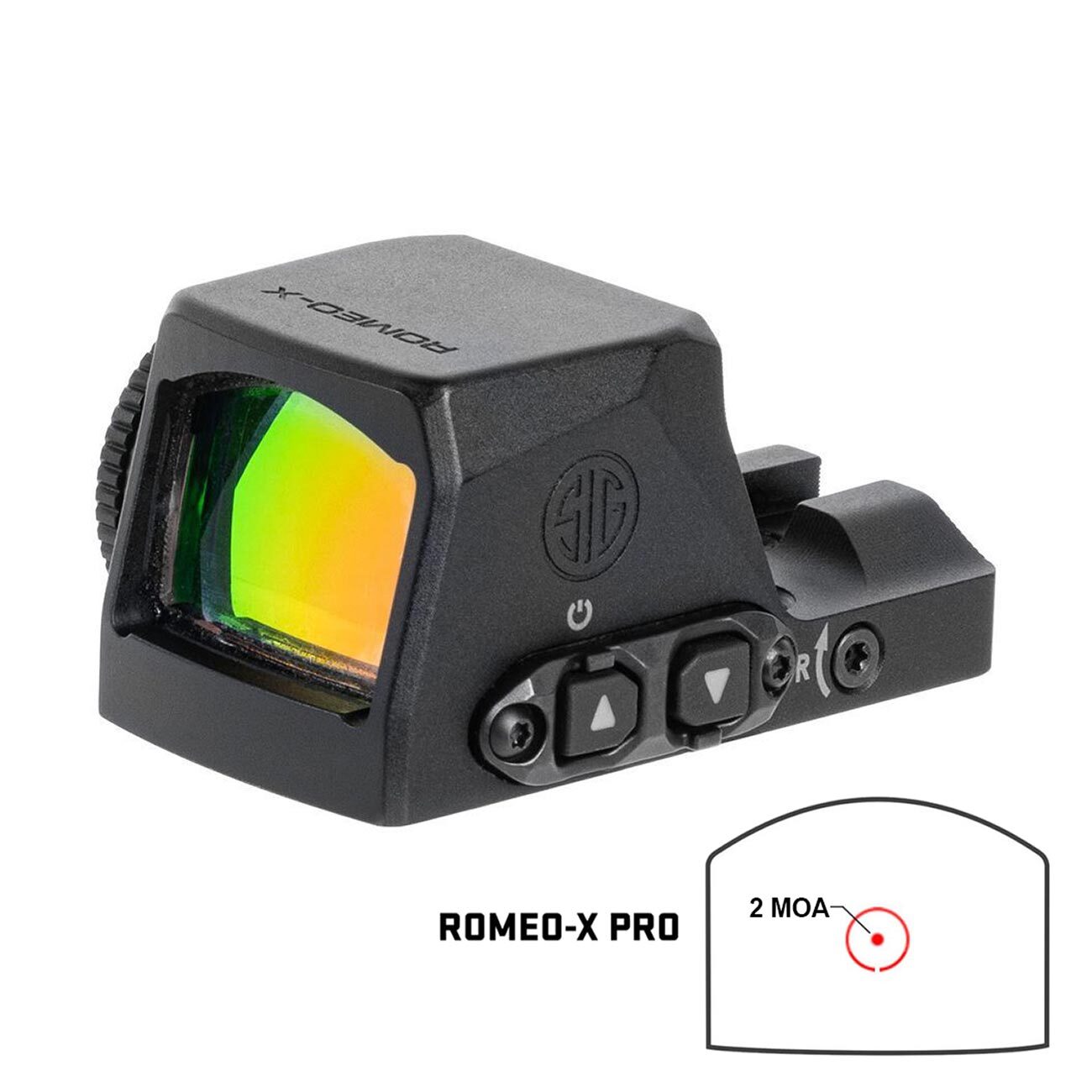 Sig Sauer Romeo-X PRO Reflex Sight Pistol-Mounted Red Dot Sight with 15 Illumination Settings Black