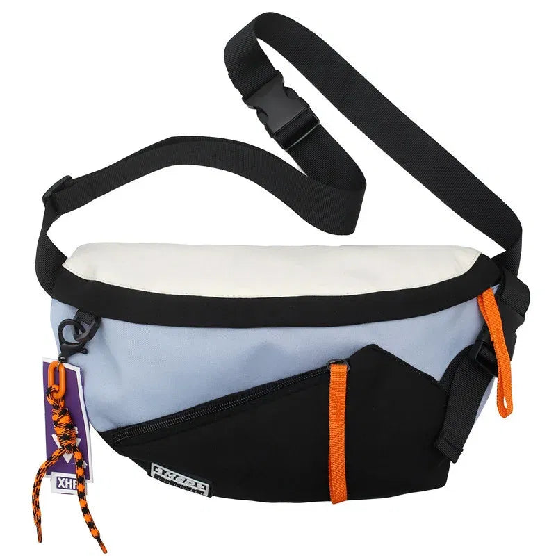 Color: green - Chest Rig Bag Women Fanny Pack Streetwear Chest Bags Multi-function Unisex Nylon Hip hop Waist Bag Phone pocket