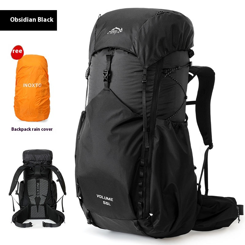 Color: Black, Style: Backpack - Hiking Backpack Outdoor Large Capacity Backpack